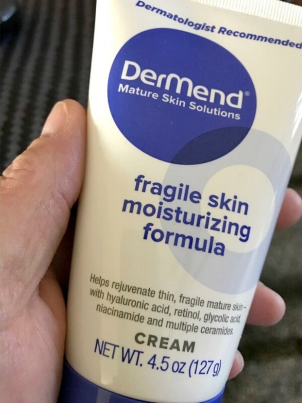 DerMend Fragile Skin Moisturizing Formula Cream 4.5 oz 127g New Sealed